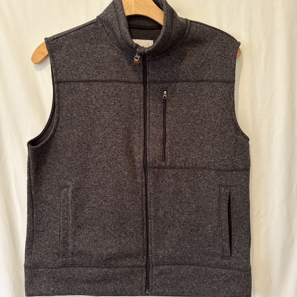 Goodfellow & Co Zip-Up Vest Men Lg Golf Fishing Outdoors Fleece Classic Preppy